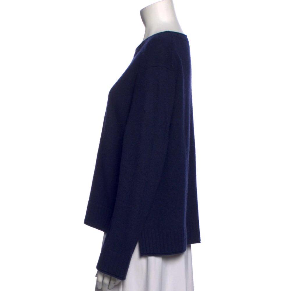 Jenni Kayne Navy Crewneck Everyday Sweater - M - Picture 3 of 8